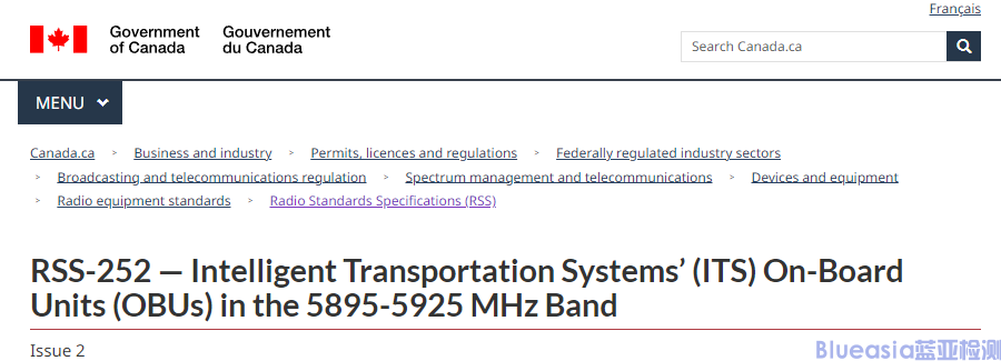 加拿大ISED發(fā)布RSS-252 Issue 2(圖1)